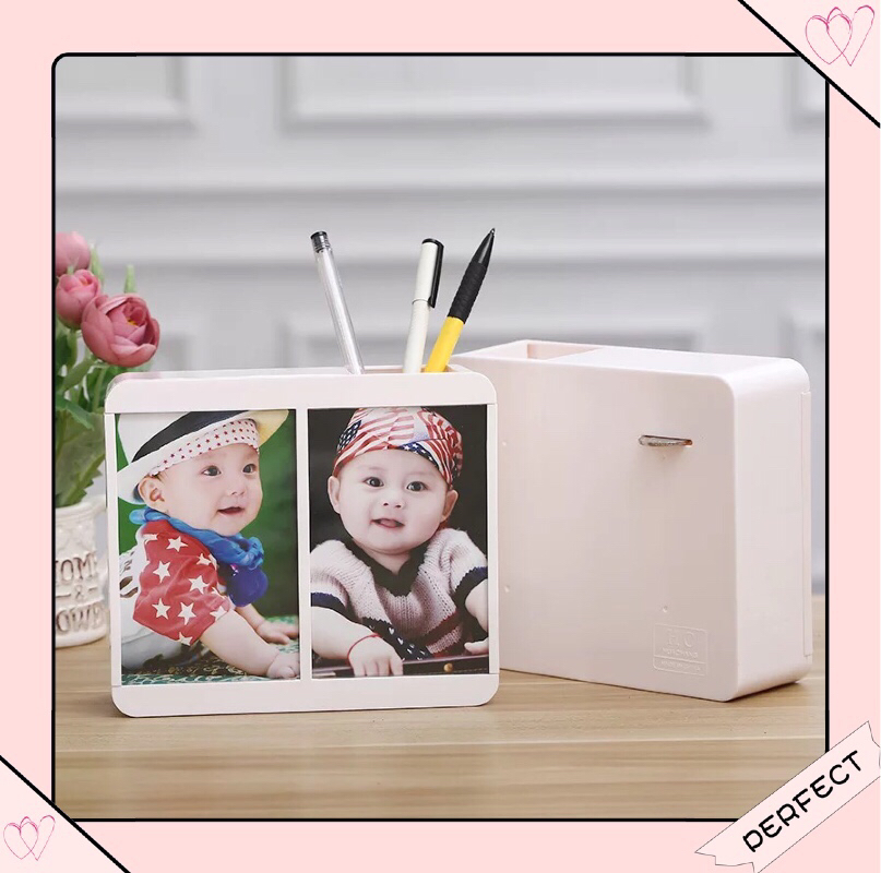 相框画框浩涛相框HT-HC7745双5寸笔筒储钱罐相框