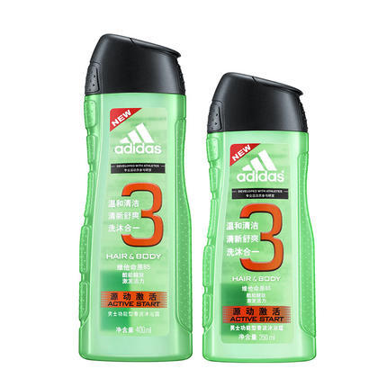 Adidas Yuandong Activated Men‘s Functional Shampoo Shower Gel 400ml