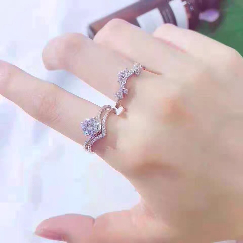 三件套戒指，一个戒指三种戴法，情侣戒指，闺蜜戒指