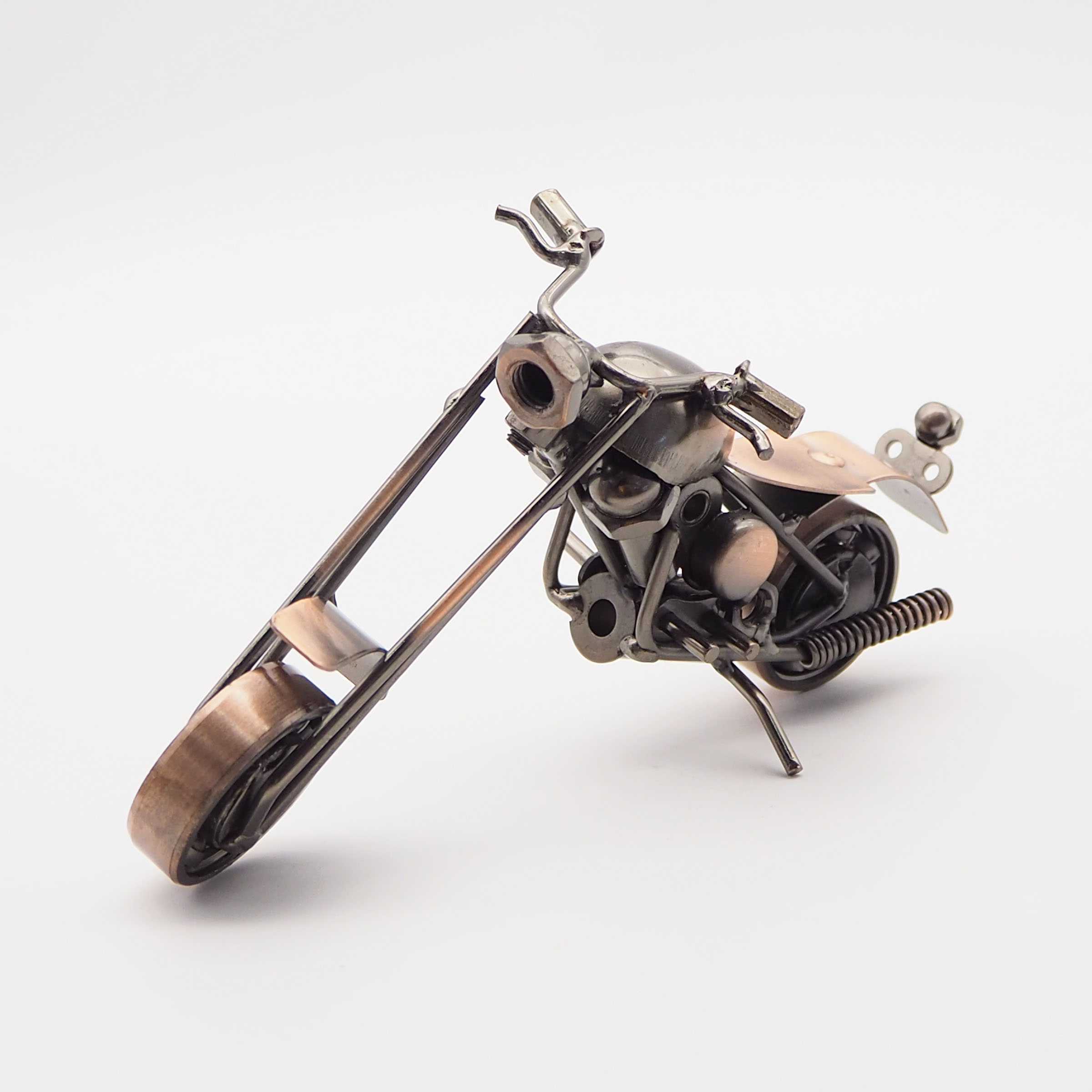 摩托车铁艺摆件模型金属摩托车摆件家居装饰铁艺工艺品中号批发