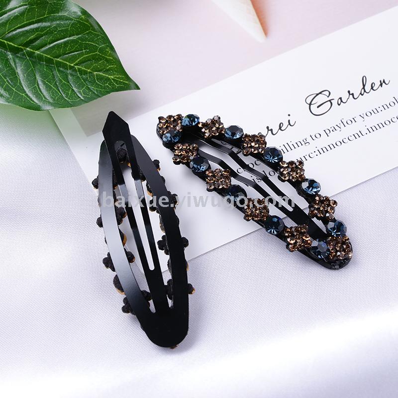 Supply Korean Hair Accessories Diamond Hairpin Rhinestone Edge