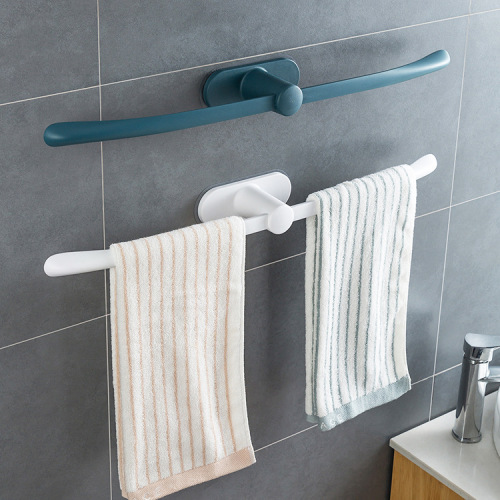assembled towel rack punch-free wall plastic towel bar toilet toilet storage rack