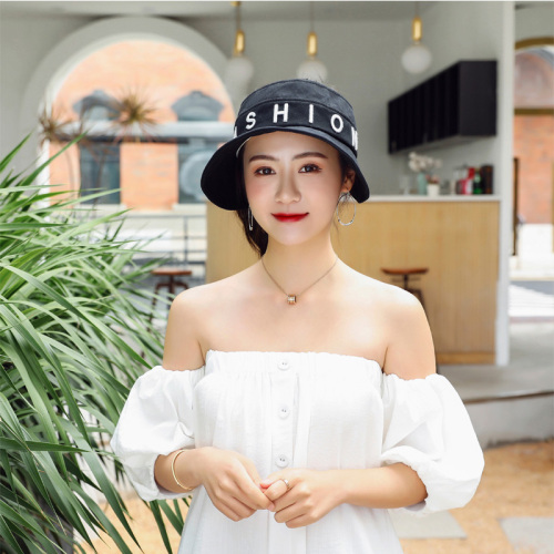 empty top sun hat female summer cover face uv protection sun hat korean style versatile cycling beach hat