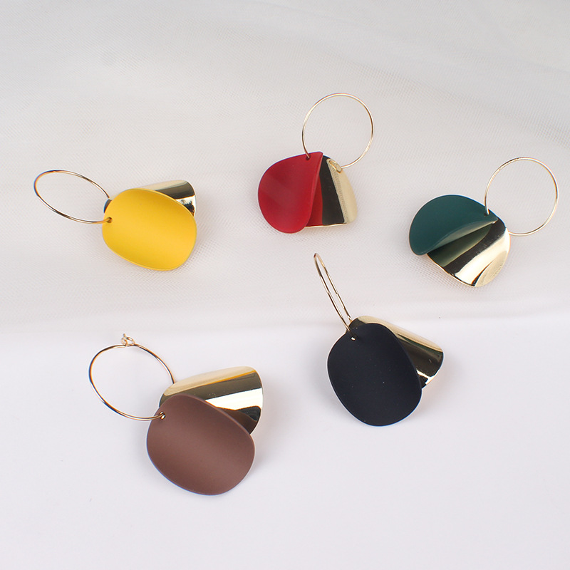 2020新款潮莫兰迪系列气质耳坠时尚耳环韩耳片女网红简约多色耳饰