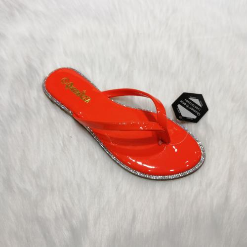 summer fashion color changing rhinestone flip flops soft and comfortable all-match women‘s slippers