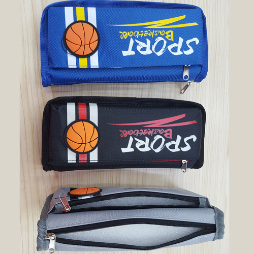 sport basketball two-layer pencil case