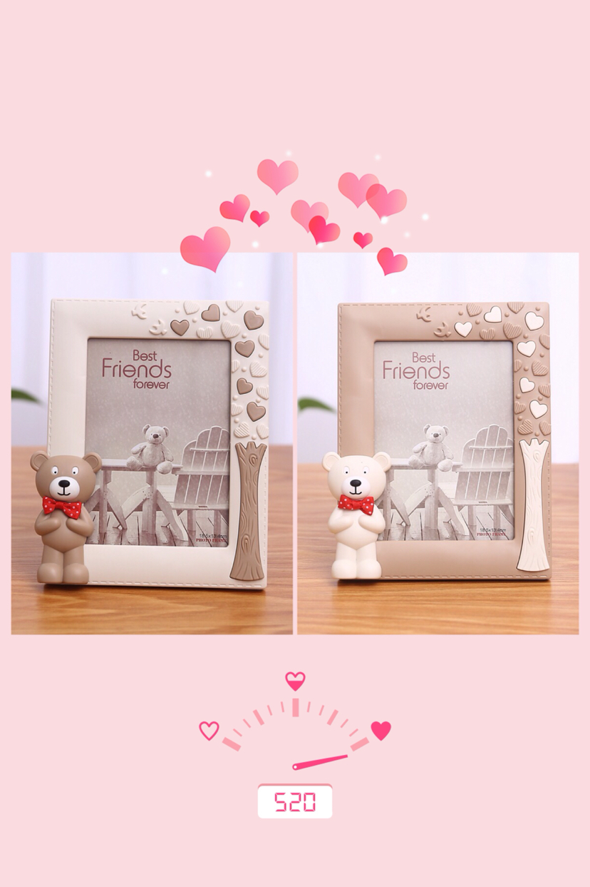 相框画 浩涛相框HT-TF1122小熊7寸竖版（2色）