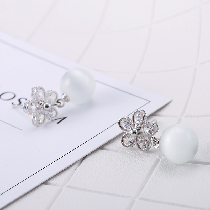 wish速卖通合金厂家梅花耳钉百搭个性耳环耳钉气质厂家直销批发