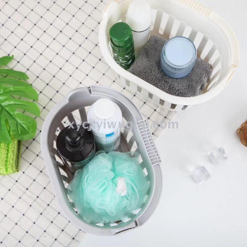 Plastic portable storage basket for the bathroom pic 3