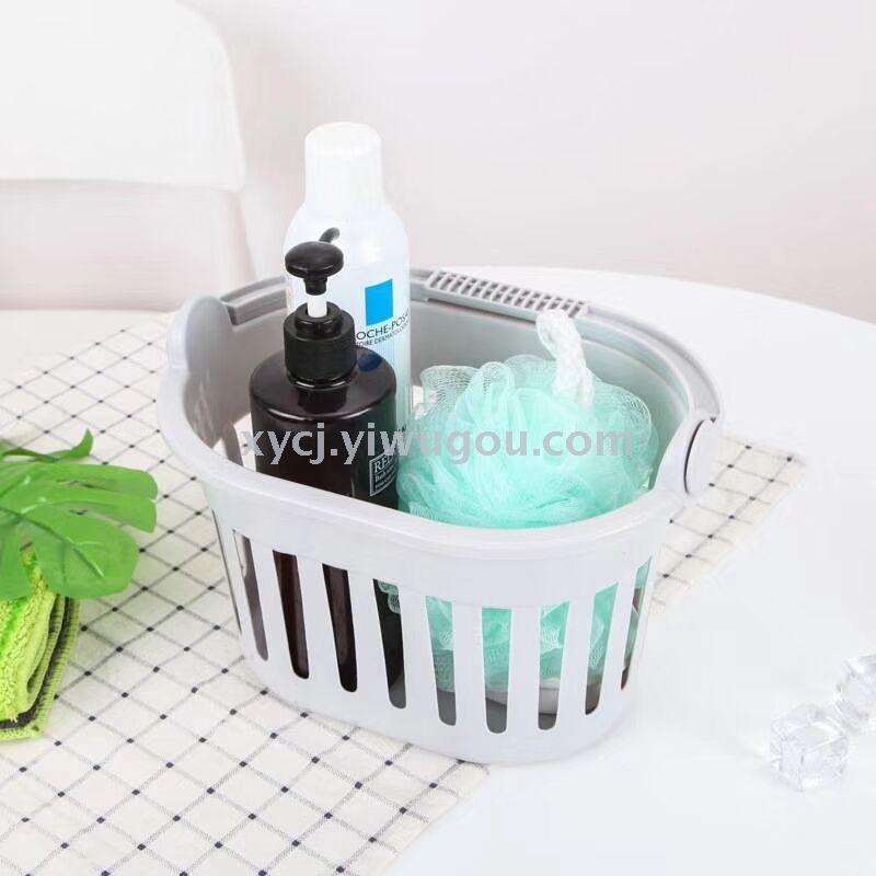 Plastic portable storage basket for the bathroom pic 1