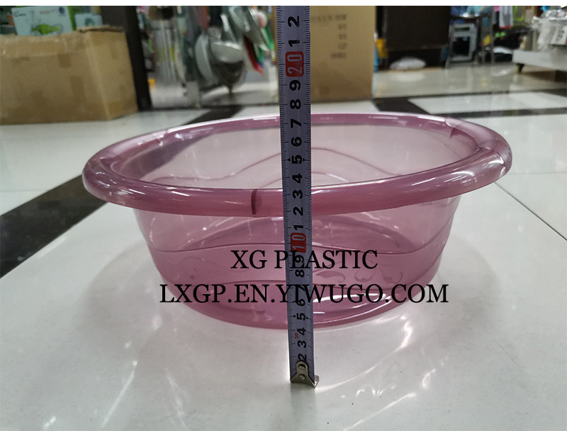 透明脸盆塑料脸盆新款时尚洗脸盆圆形洗衣盆实用厨房洗菜盆塑料盆详情16