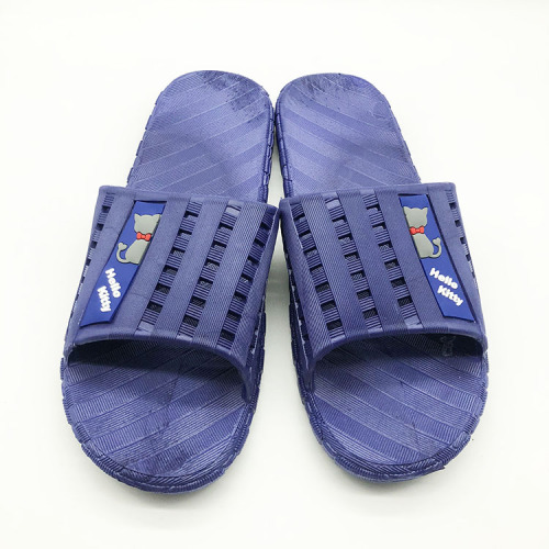 foreign trade summer pvc blowing  home non-slip silent bath men‘s slippers factory support customized