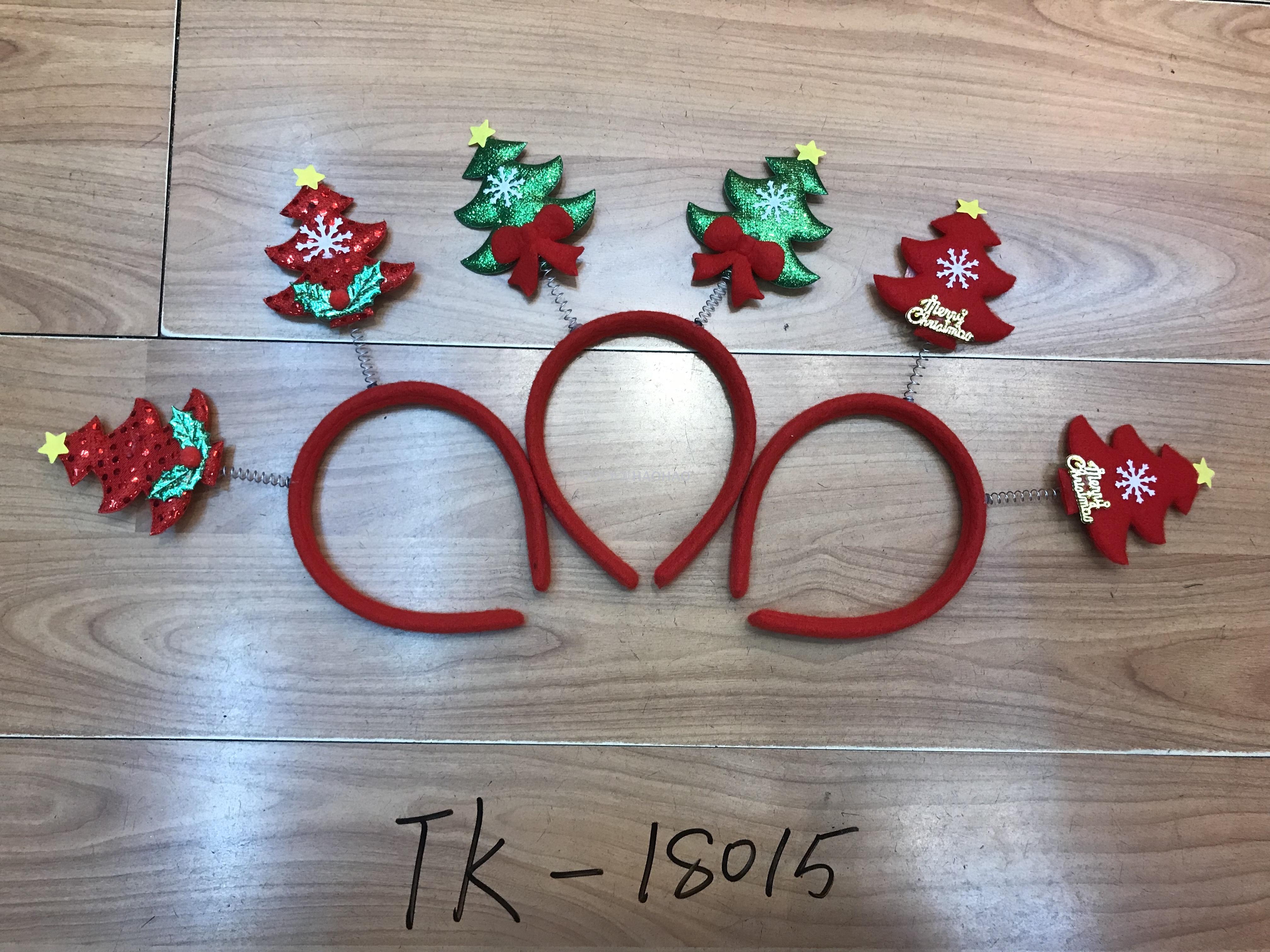 圣诞头扣带铃铛鹿角头扣成人儿童头扣派对用品圣诞厂家直销