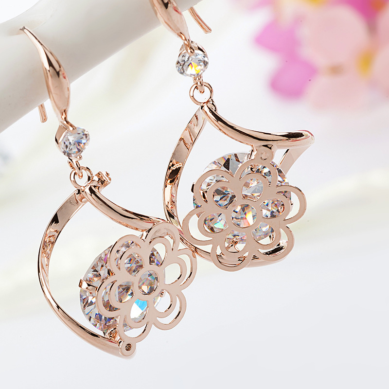 名媛风范耳坠时尚简约耳环气质耳钉欧美耳环百搭饰品首饰厂家批发