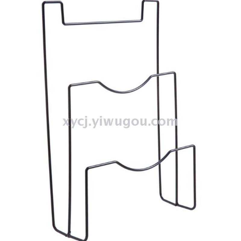 Entrepreneurial iron art door back pot lid rack, non-drilling pot lid storage hanging rack, kitchen cutting board draining rack, storage rack pic 5