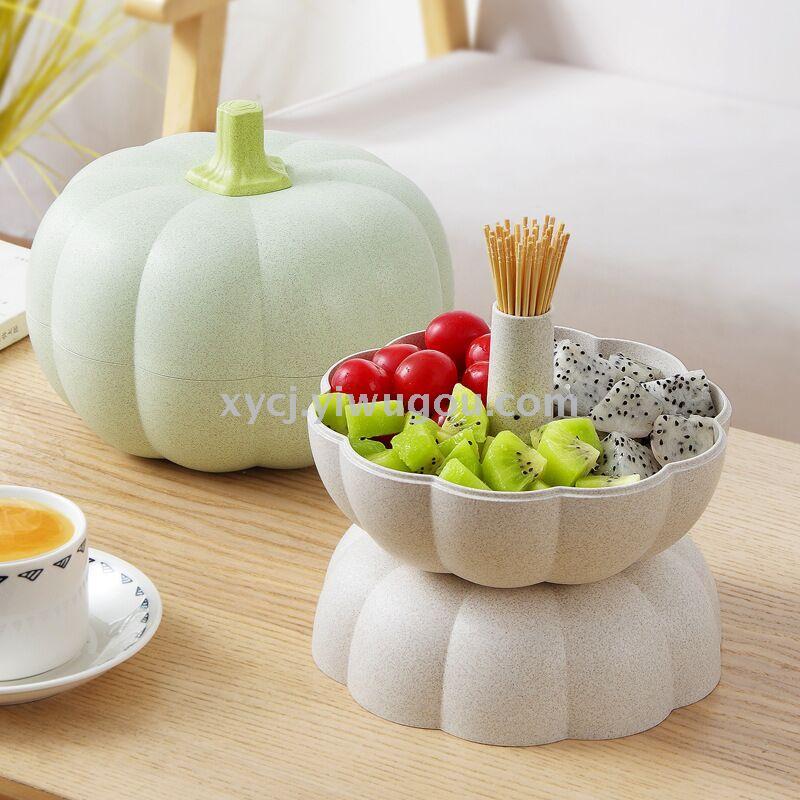 Pumpkin-shaped fruit platter pic 1