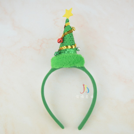 圣诞节头箍儿童变色串片头箍派对装扮用品可爱鹿角头扣圣诞装饰