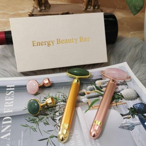 new massage stick jade gold stick two-in-one rolling type massage instrument foreign trade exclusive