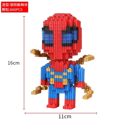 Puzzle block micro-particle assembly toy cartoon character
