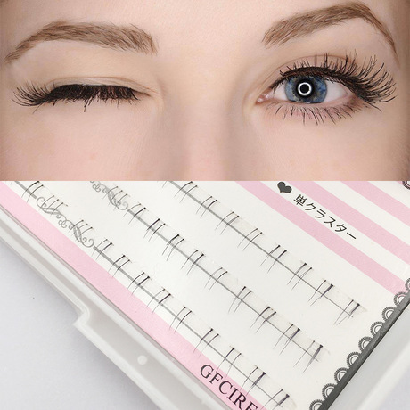 segmented simulation lower eyelashes pure handmade fiber material false eyelashes japanese and korean popular eyelashes wholesale 401
