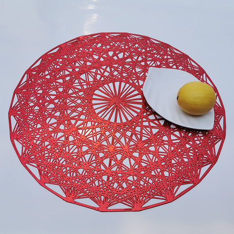 Factory Direct Sales Hollow Gilding Western-Style Placemat Home Decorative Pad Heat Proof Mat Environmental Protection High Temperature Resistant Coaster