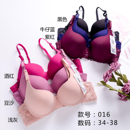 European and American Foreign Trade Bra Wholesale Popular Court Lace Steel Ring Top Support Cup a Push up Underwear