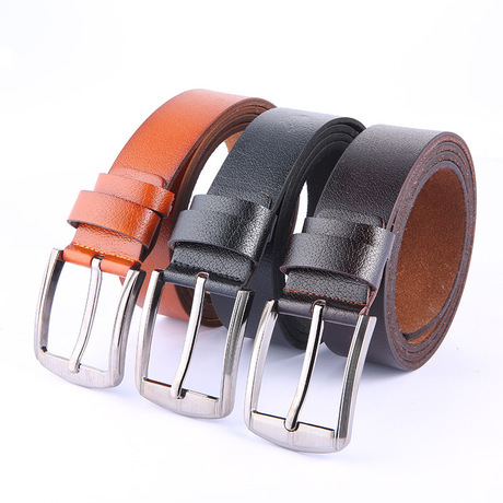 Factory Wholesale Fashion Men‘s Belt Business Casual Belt Foreign Trade Pin Buckle Belt Gift Delivery