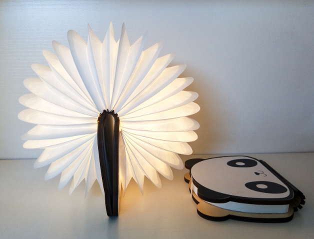 创意卡通迷你书本灯 熊猫狗狗夜灯 萌宠小夜灯 猫咪书本灯 USB灯