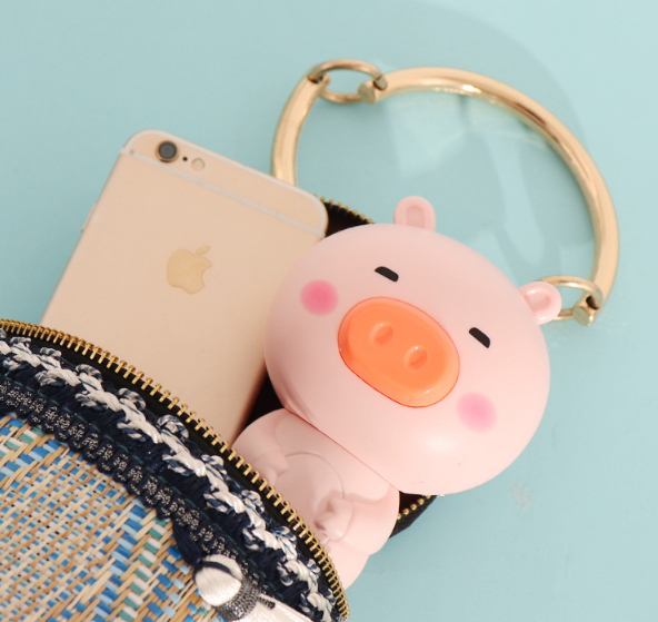 夏日可爱猪猪风扇 USB充电风扇 小动物风扇 学生便携旅行风扇