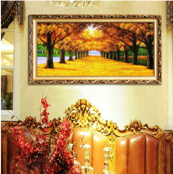 客厅油画 欧框画 民宿装饰画 酒店式公寓油画 无框画 沙发配画