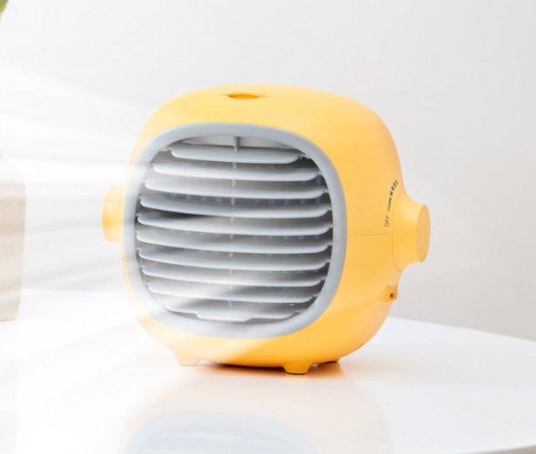 中夫夏日新品柠檬水冷风扇 USB充电家用迷你空调风扇 冷风机电扇