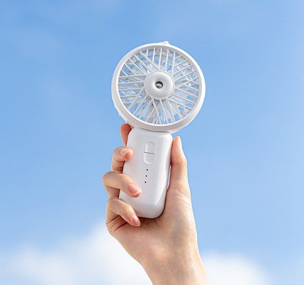 2020新款S21迷你补水风扇 USB户外便携式风扇 喷雾手持加湿风扇