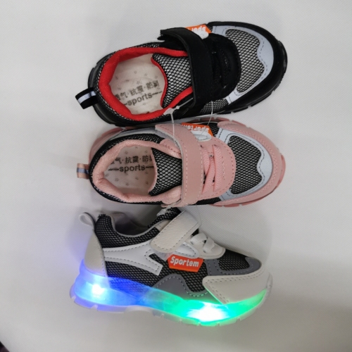 new breathable student shoes with lights