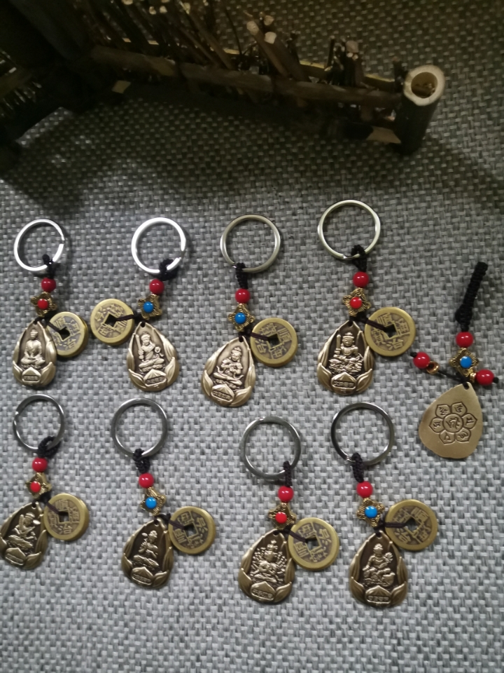 全铜钥匙扣 包扣  八大守护神