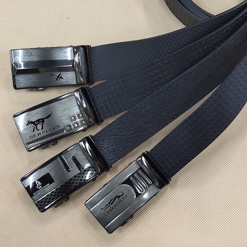 stall exhibition supply men‘s aviation automatic belt is pant belt better than cowhide brushed iron button in stock wholesale