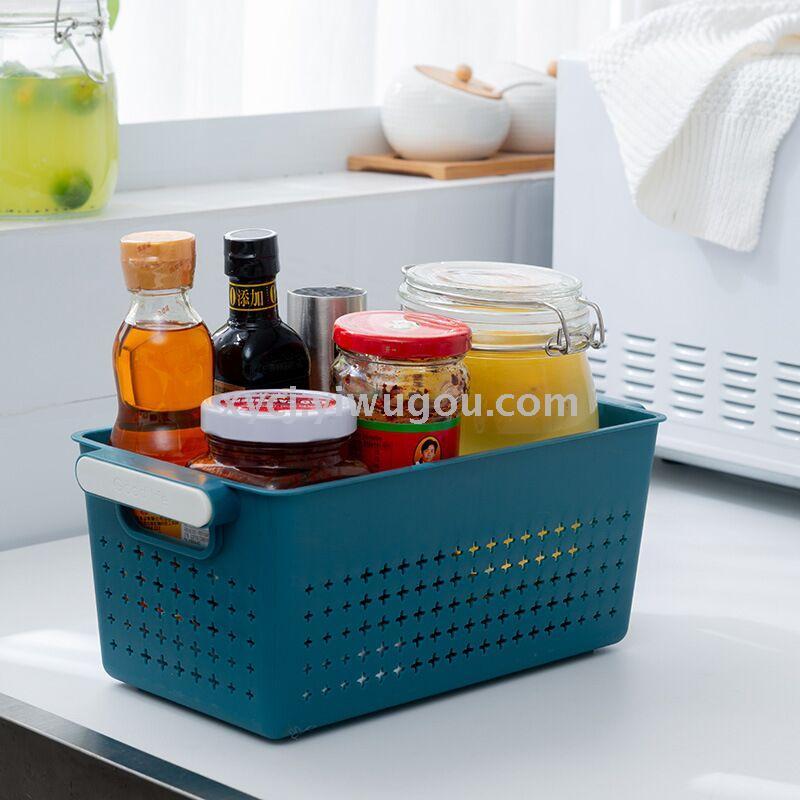 Desktop snack storage basket, empty storage basket, portable kitchen storage box pic 3