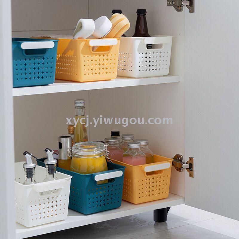 Desktop snack storage basket, empty storage basket, portable kitchen storage box pic 4