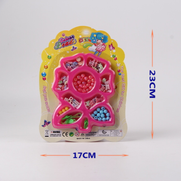 跨境专供 义乌小商品 外贸批发女孩玩具 DIY串珠F34185