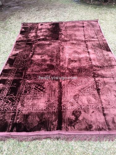 Blanket Pure Color Embossed Carpet Blanket Composite Carpet Raschel Blanket