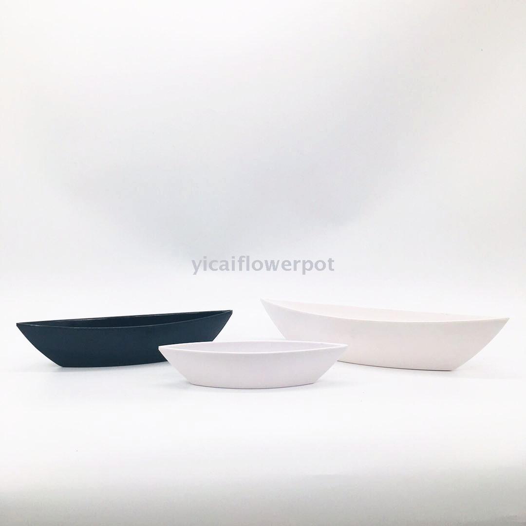 塑料花盆Y29船型密胺花盆  塑料花盆  仿瓷花盆