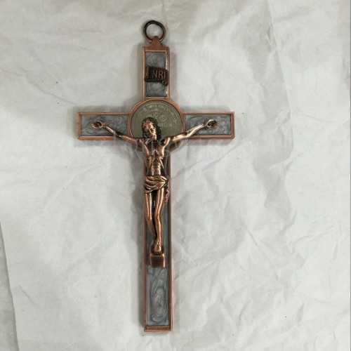 cross religious gift cross pendant zinc alloy cross small flat hanging