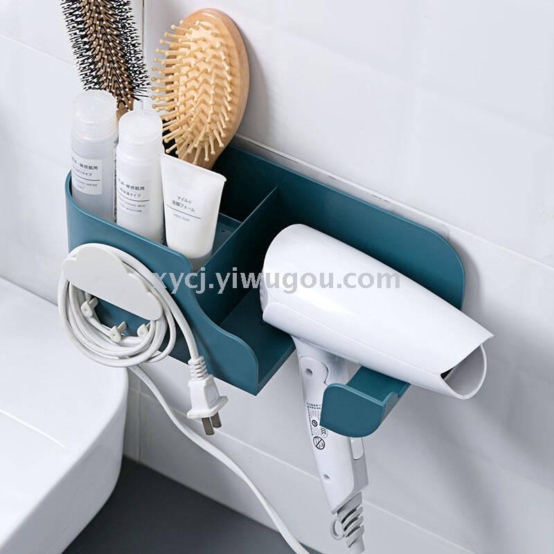 Cloud no-hole hair dryer stand storage rack pic 4
