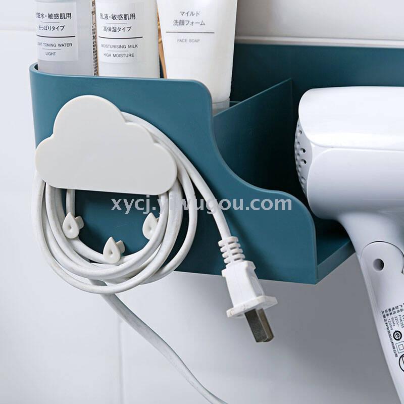 Cloud no-hole hair dryer stand storage rack pic 3