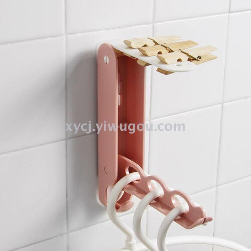 Wall-mounted washing machine hanger storage rack without drilling holes pic 3