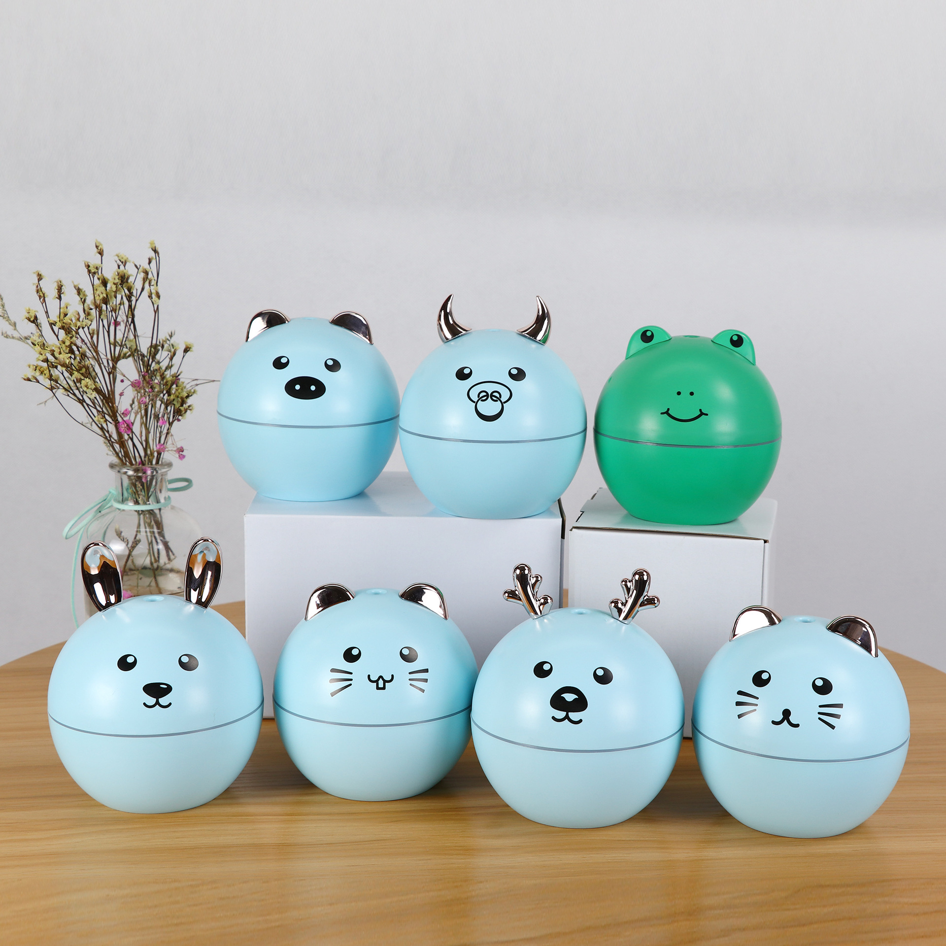 2020新款创意萌宠加湿器 萌宠系列雾化器 卡通可爱加湿器 USB充电