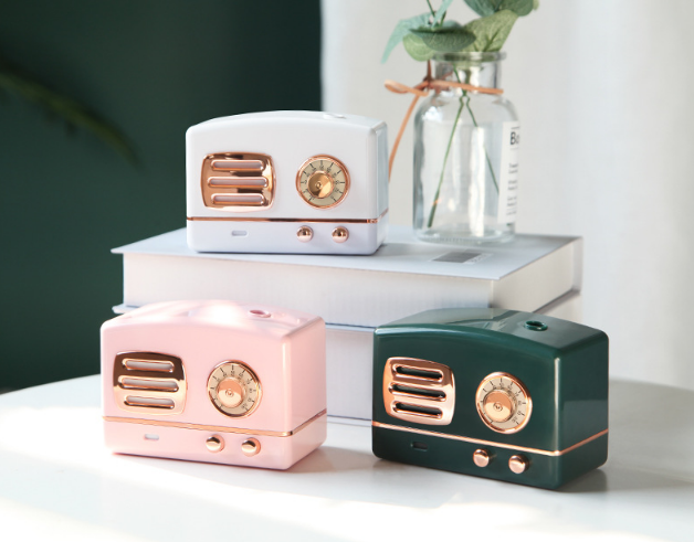 复古音箱加湿器 家用迷你加湿器 ins风格小型加湿器 车载便携式