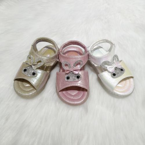 Children and Baby Girls New Color Changing Rabbit Soft Bottom Non-Slip Breathable Velcro Sandals for Baby Girls sandals