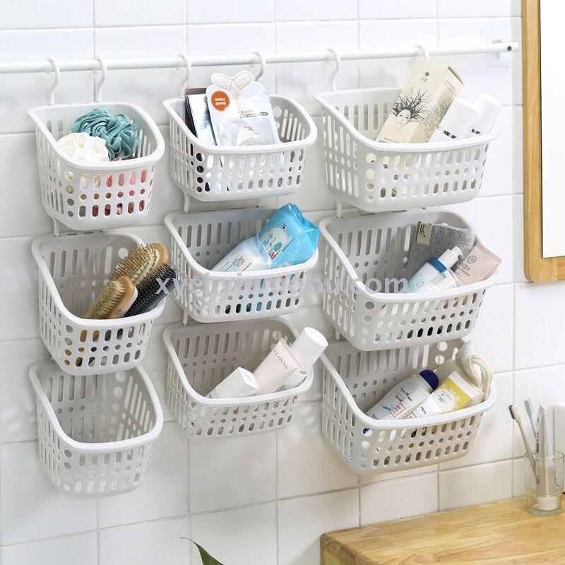 Hook storage basket, kitchen hanging basket, bathroom storage basket pic 5