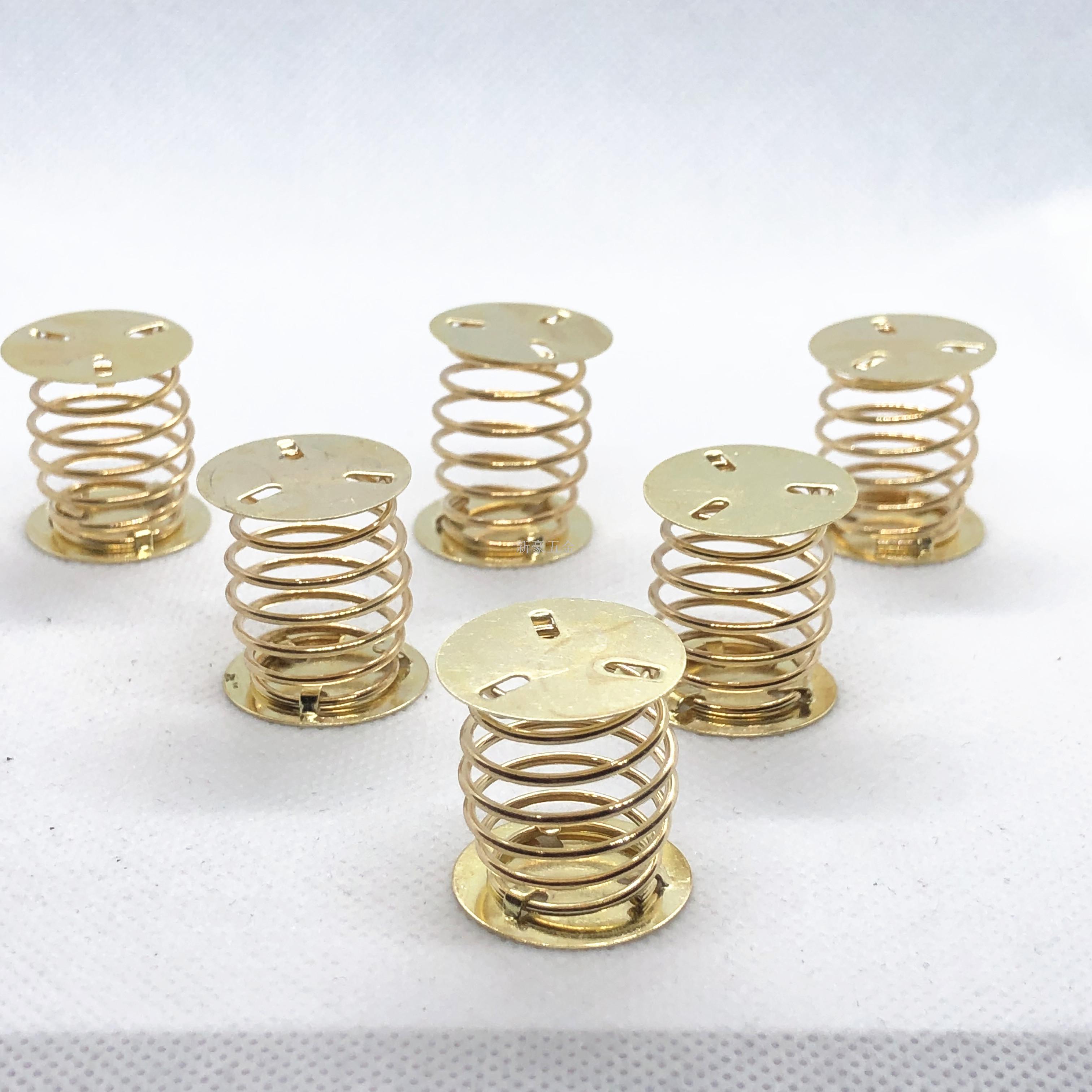 自产自销 创意汽车diy手工配件摇摆弹簧儿童玩具公仔弹簧(金色)