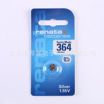 Silver Oxide Button Battery Renata Ag1SR621SWN364/1 1.55V164/LR621